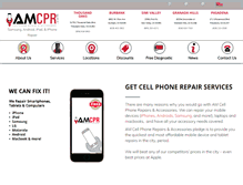 Tablet Screenshot of amcellphonerepair.com